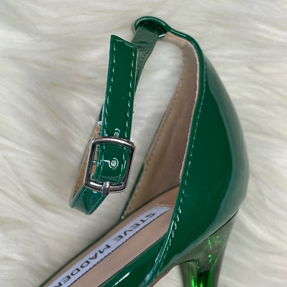 Steve Madden Opar Translucent Green Stiletto Pump Heels - Picture 10 of 12